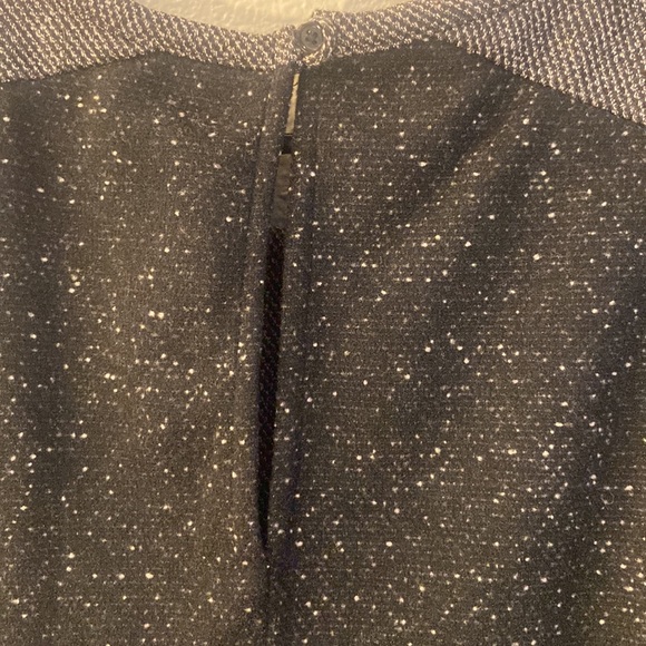 Old Navy Dress Sz L Black White Sleeveless Fit and Flare Textured Stretch Knit - Picture 10 of 10